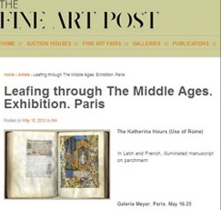 THE FINE ART POST MAY 10, 2013 